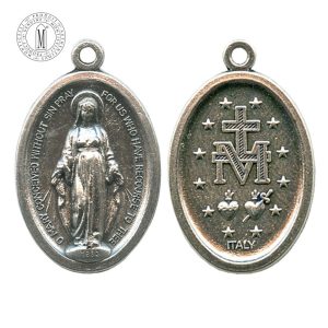 Miraculous Medal Made in Italy – MB01A Our Lady Medal 22 mm (7/8")