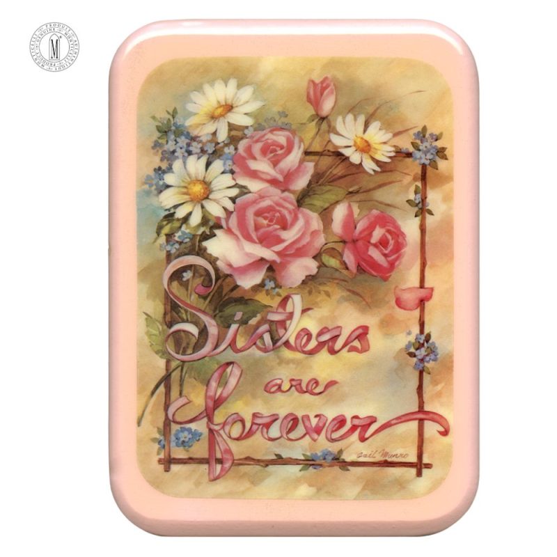 PL19 – Sisters Are Forever Inspirational Plaque – Resin Coated Wood – 29 x 21 cm (11½ x 8¼”) – Made in Canada
