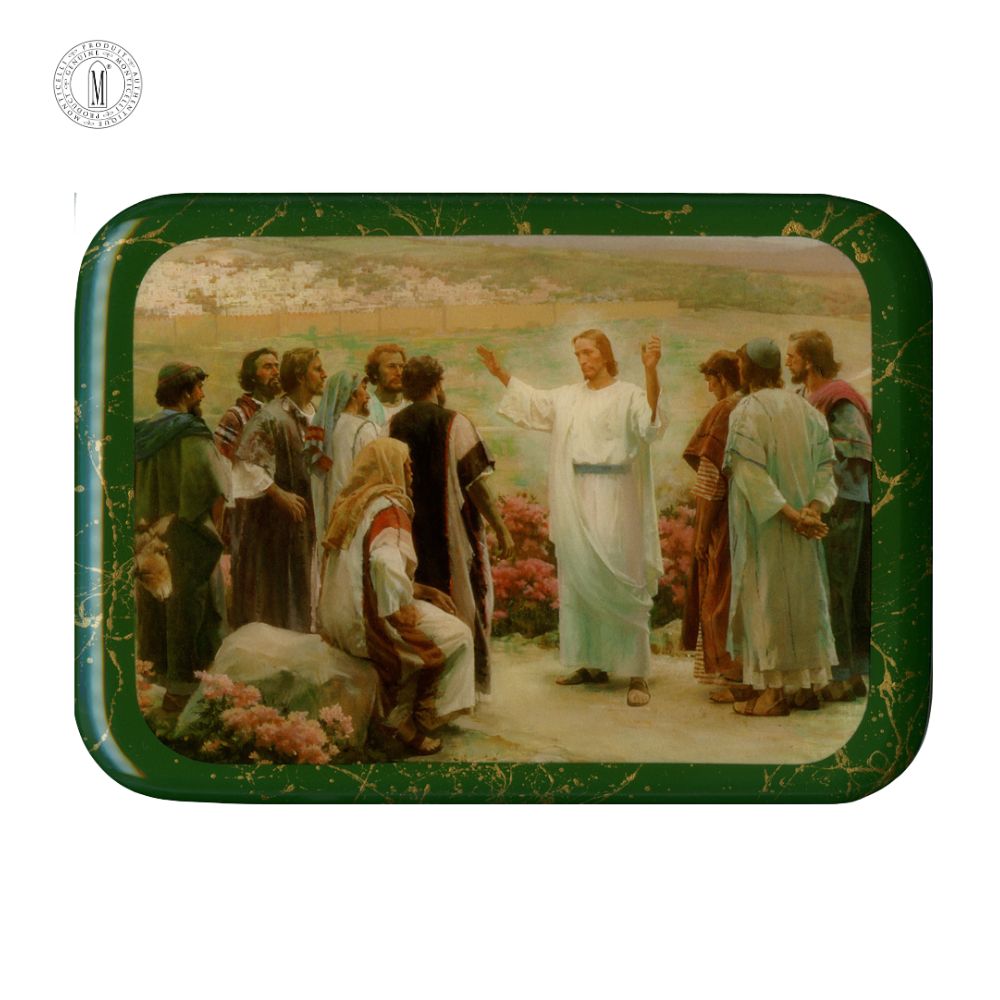 PL51 – Jesus Teaching the Disciples Religious Plaque – Resin Coated Wood – 21 x 29 cm (8¼ x 11½”) – Made in Canada
