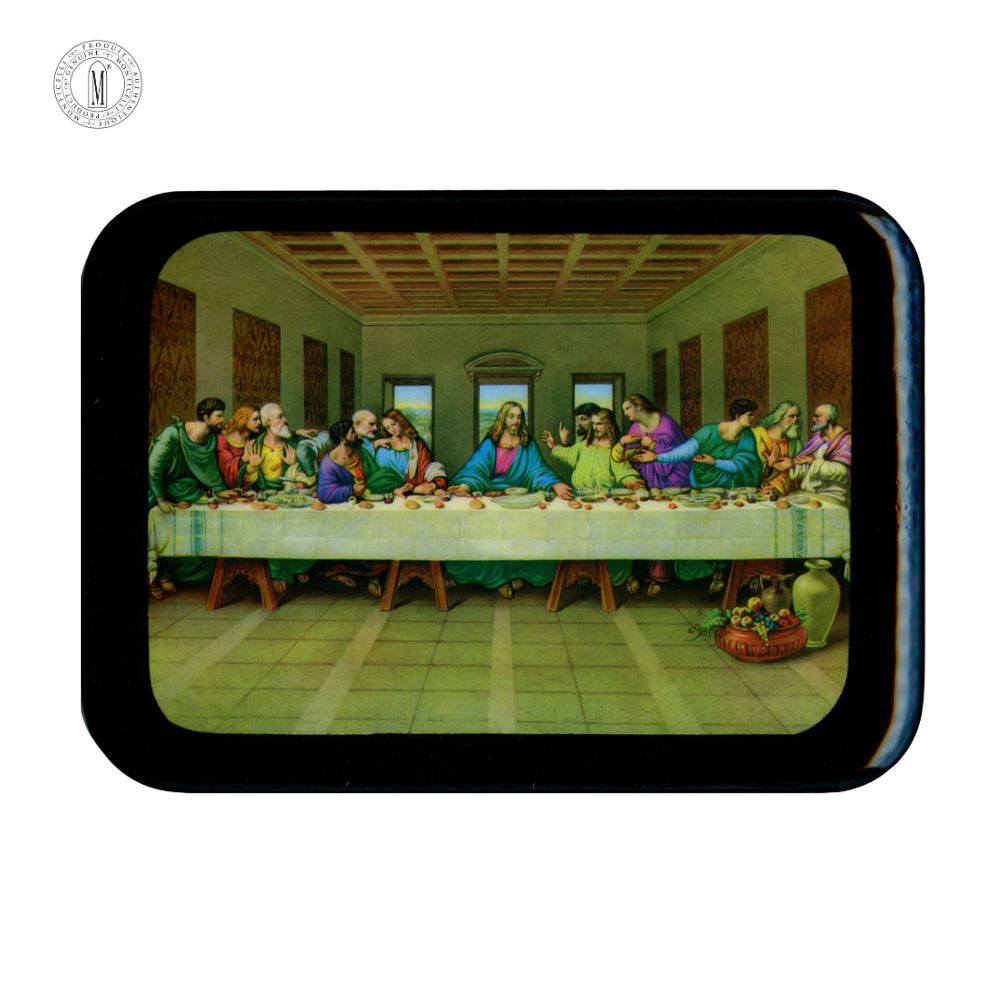 PL7 – The Last Supper Religious Plaque – Resin Coated Wood – 21 x 29 cm (8¼ x 11½”) – Made in Canada